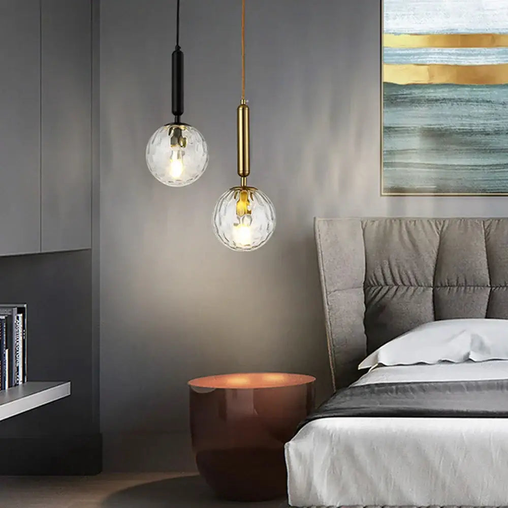Brass Black Pendant Light