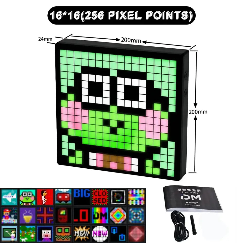 Black LED Pixel Frame