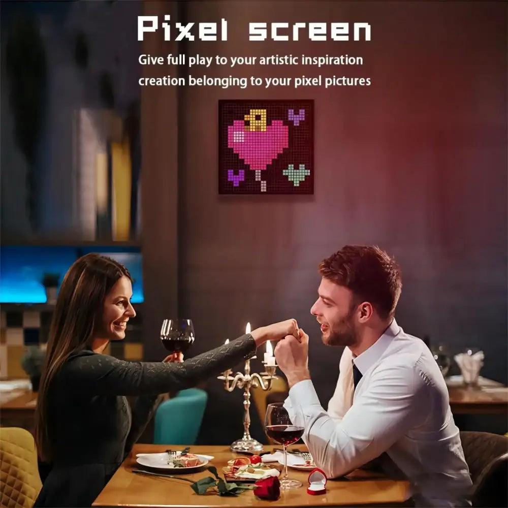 Black LED Pixel Frame