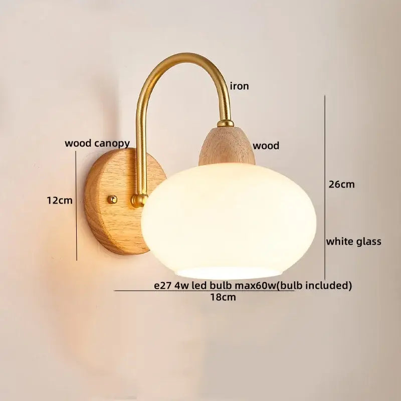 Brass Pull Chain Wall Light