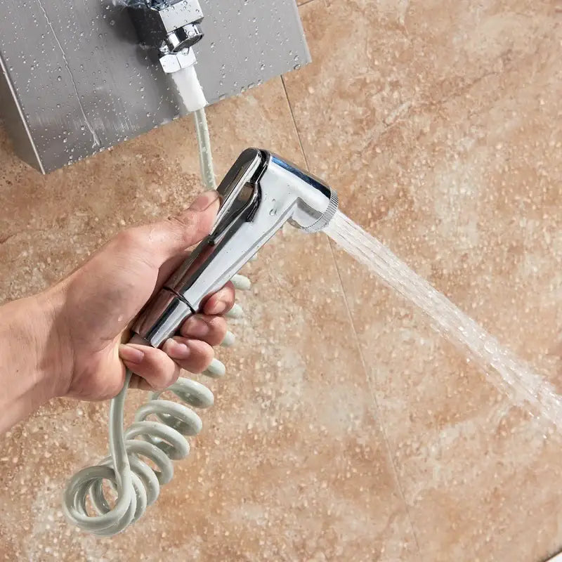 Silver Rainfall Shower Panel