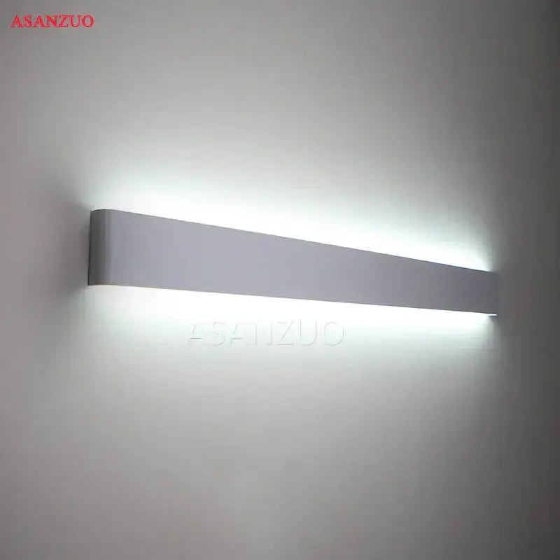 Silver LED Rectangle Wall Lamp