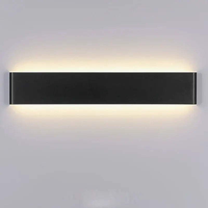 Silver LED Rectangle Wall Lamp