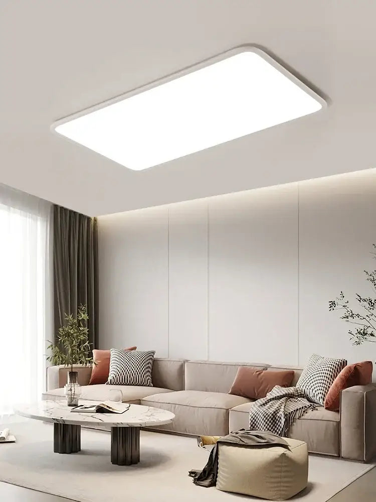 White Rectangular Ceiling Light
