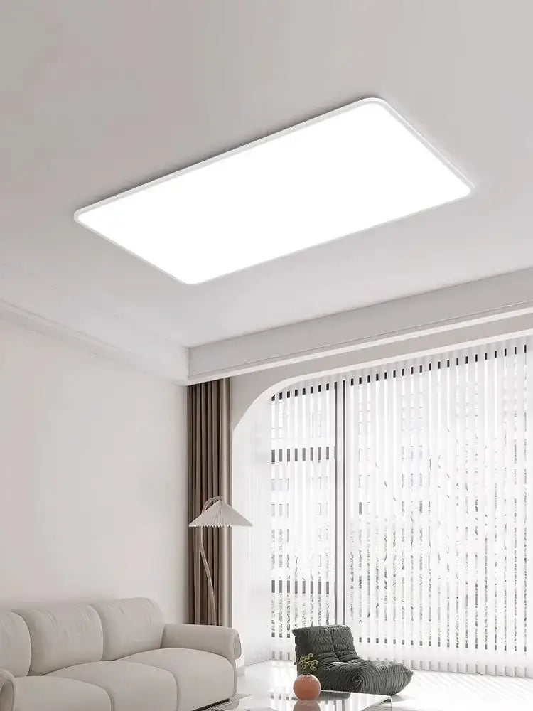 White Rectangular Ceiling Light
