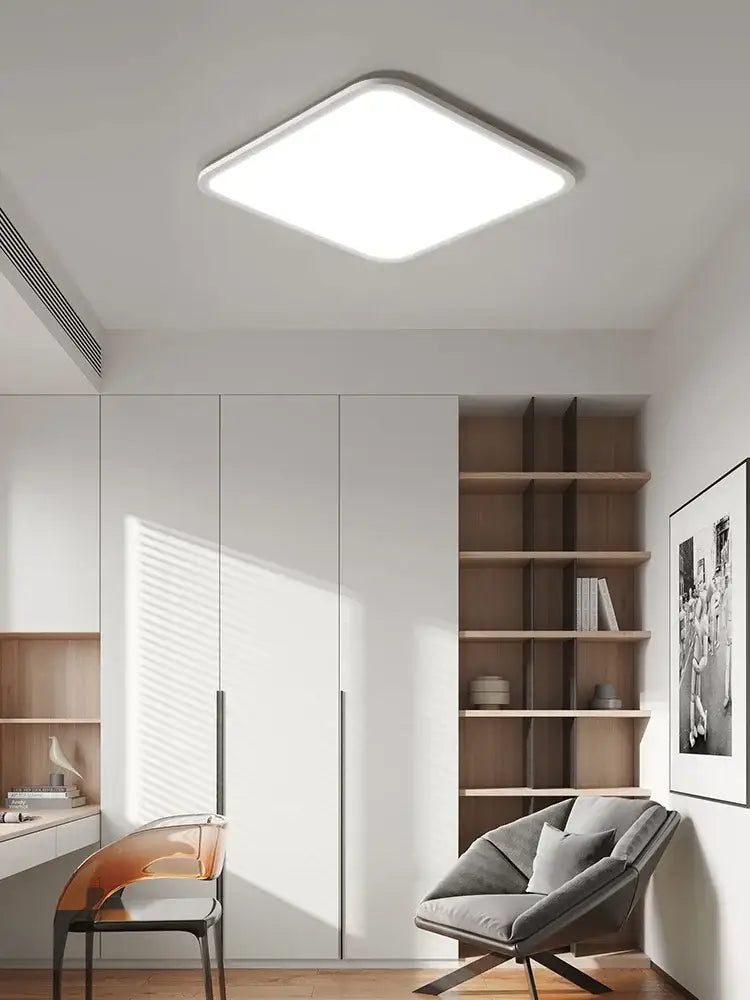 White Rectangular Ceiling Light