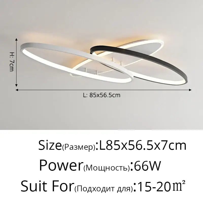 Chrome Rectangular Chandelier