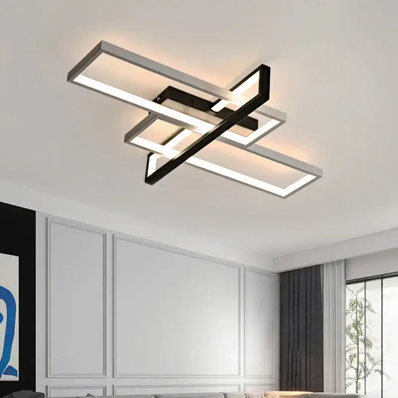 Chrome Rectangular Chandelier
