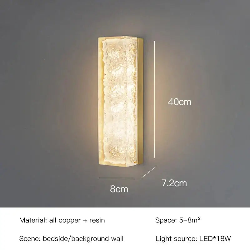 Gold Textured Resin Lamp