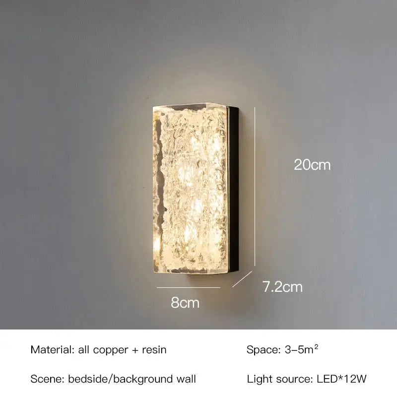 Gold Textured Resin Lamp