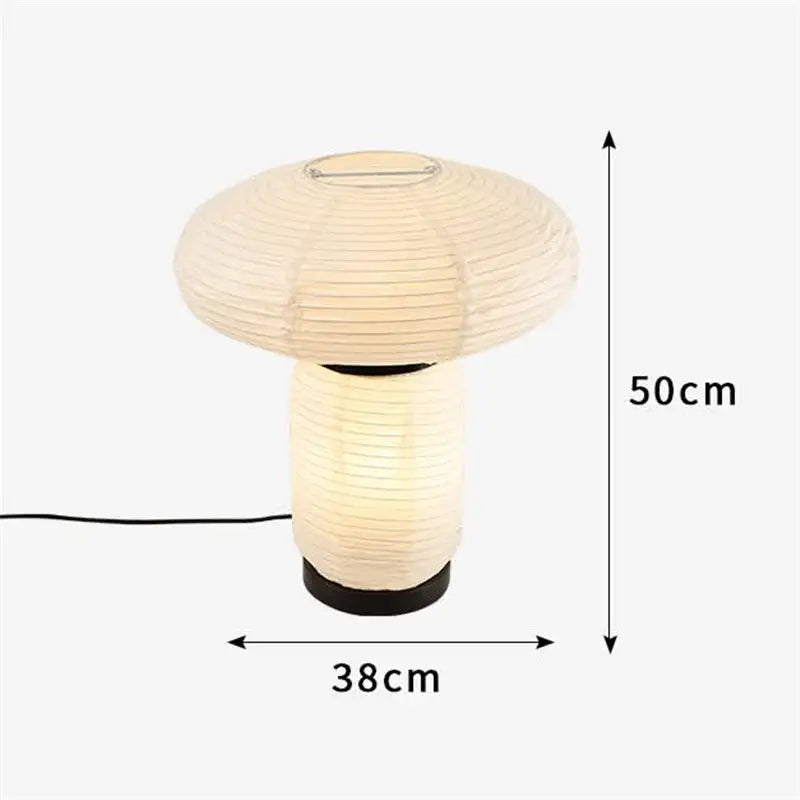 Ribbed Paper Table Lamp