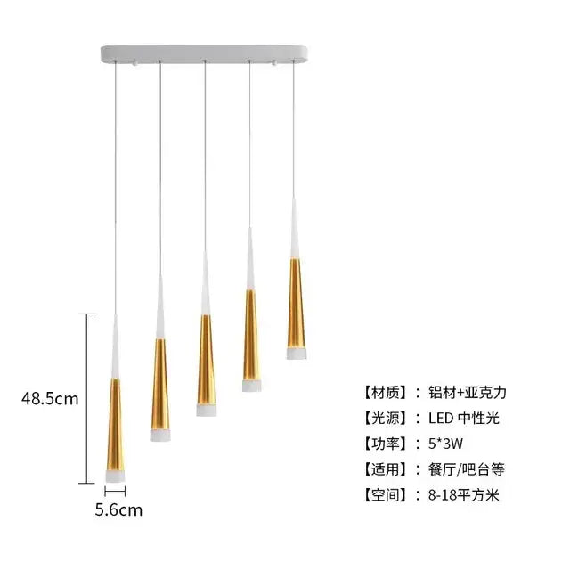 Gold Rotating Ring Chandelier