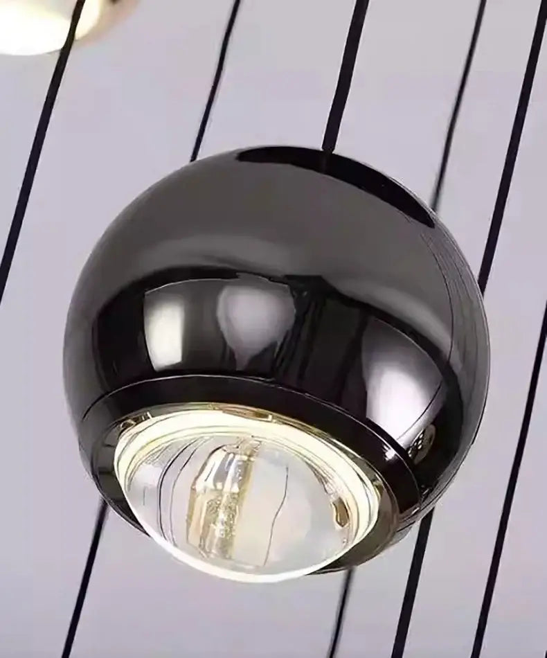 Black Gold Globe Chandelier 8-60 Heads