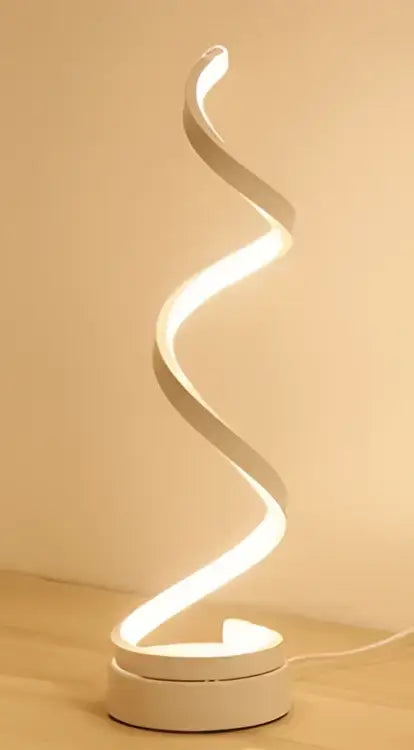White LED Ring Table Lamp