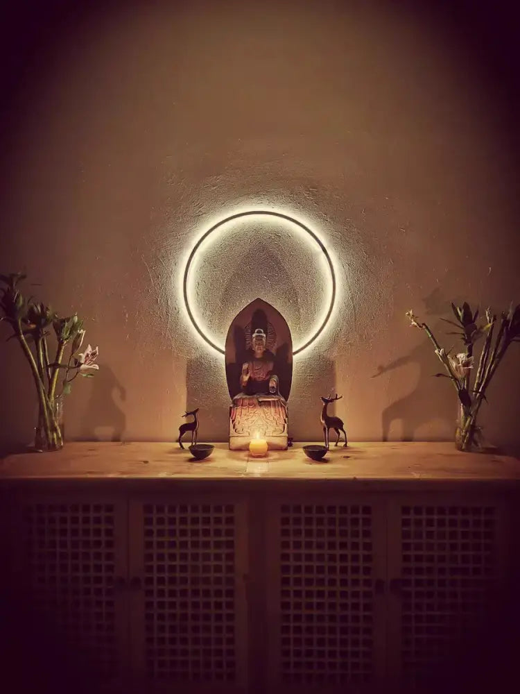 Black Ring Wall Lamp