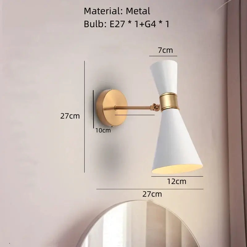 Gold Rotatable Wall Lamp
