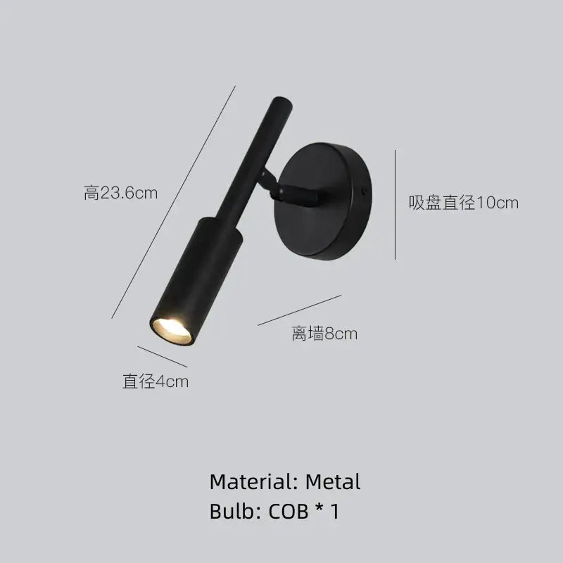 Gold Rotatable Wall Lamp
