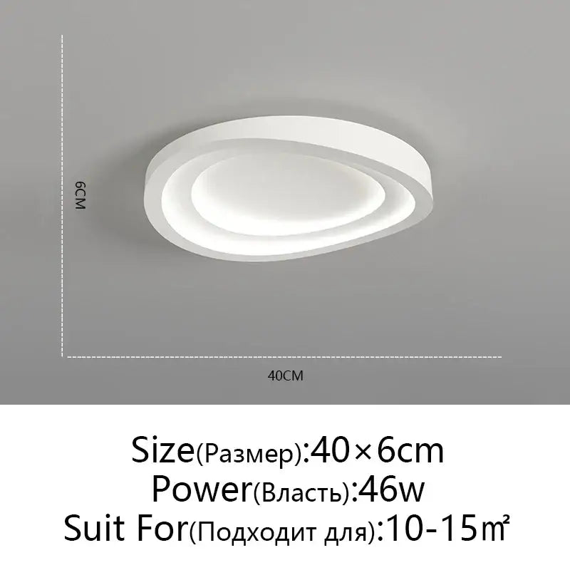 White Round LED Ceiling Lamp