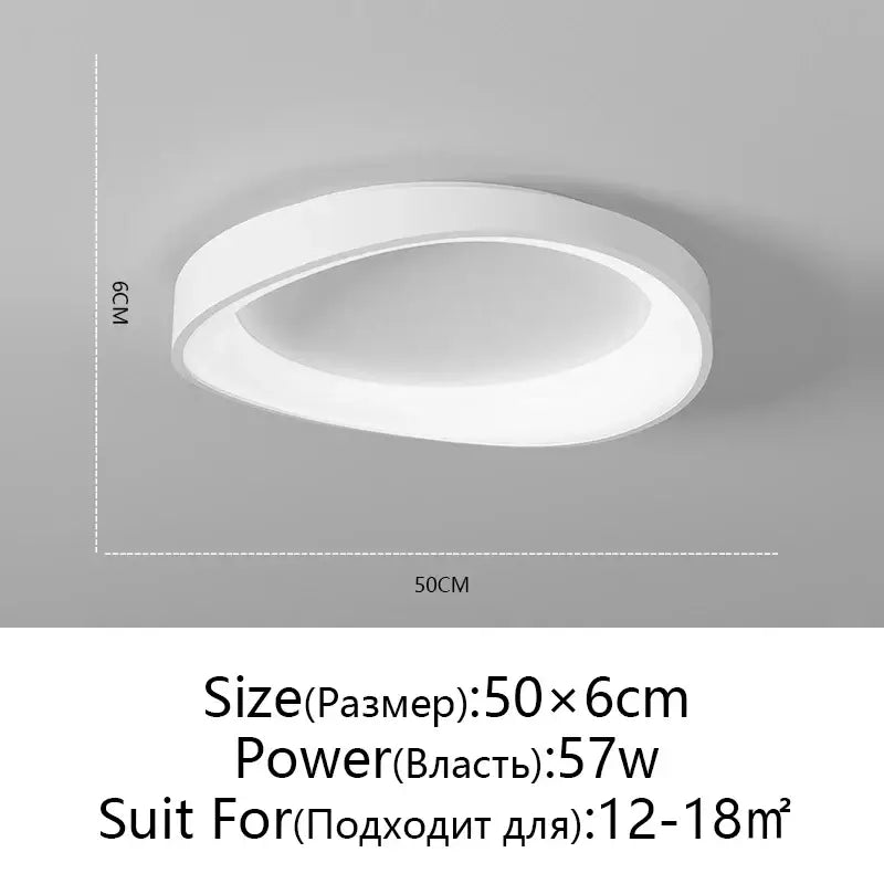 White Round LED Ceiling Lamp