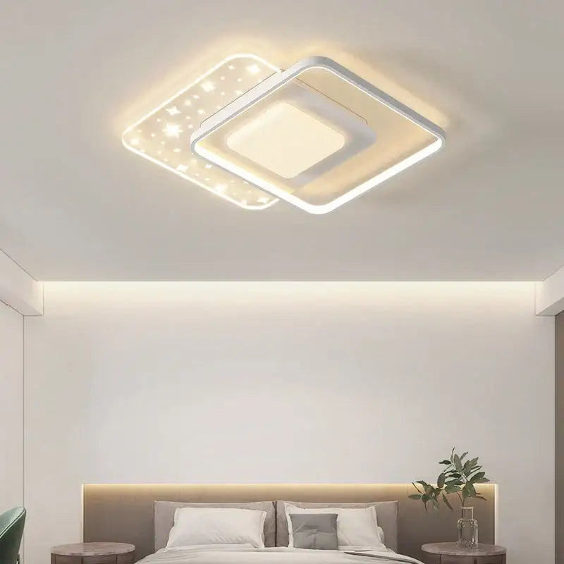 White Starry Round Ceiling