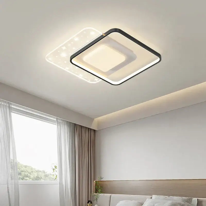 White Starry Round Ceiling