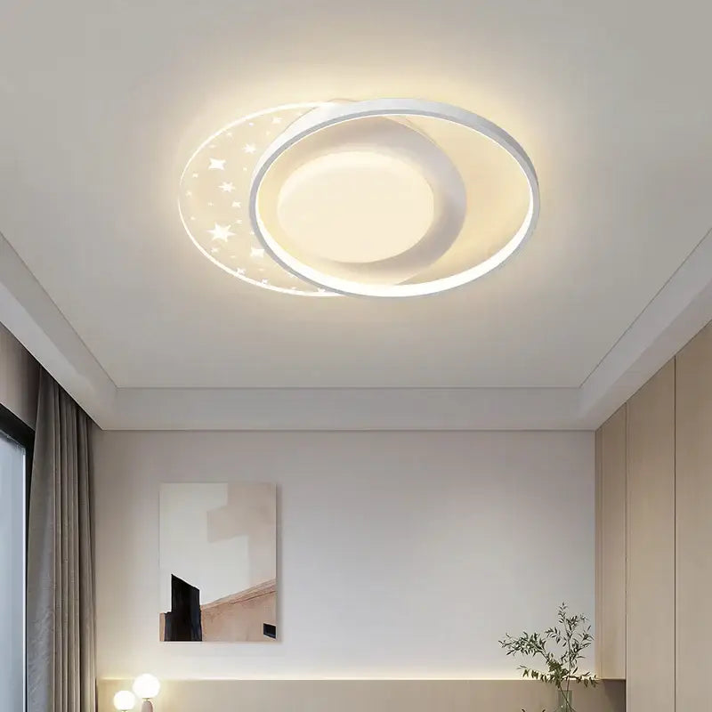 White Starry Round Ceiling