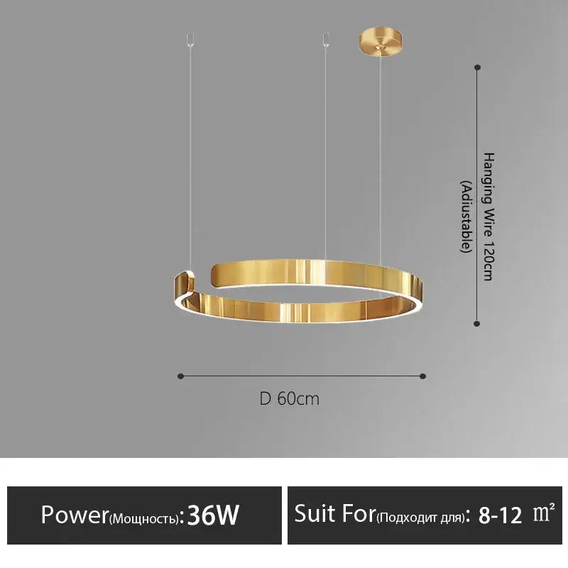 Rose Gold Ring Chandelier