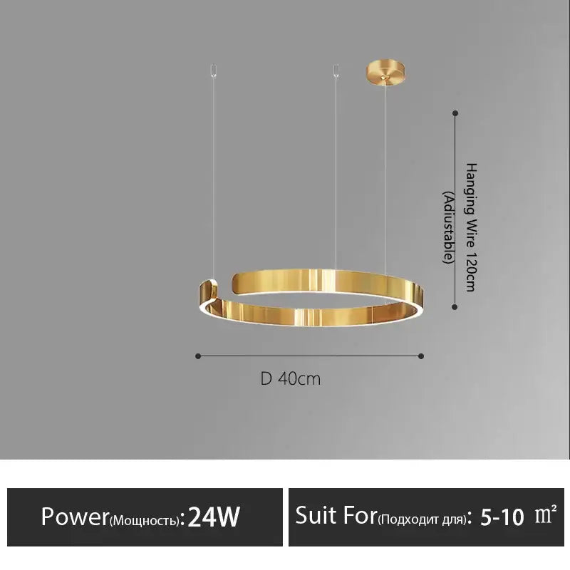 Rose Gold Ring Chandelier