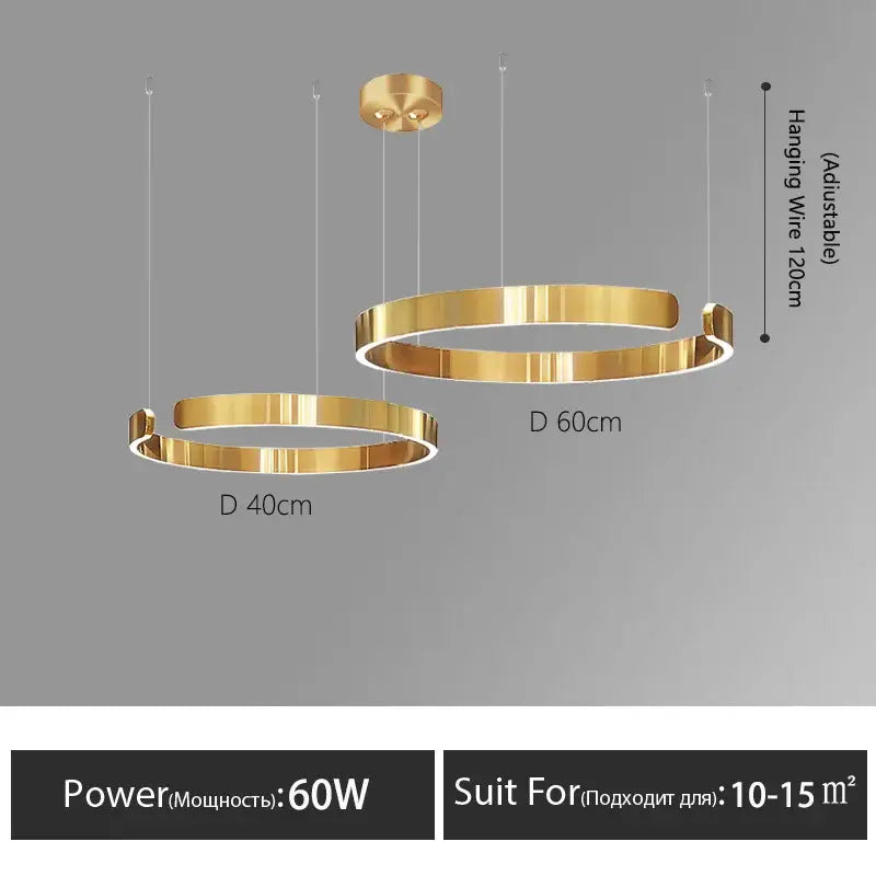 Rose Gold Ring Chandelier