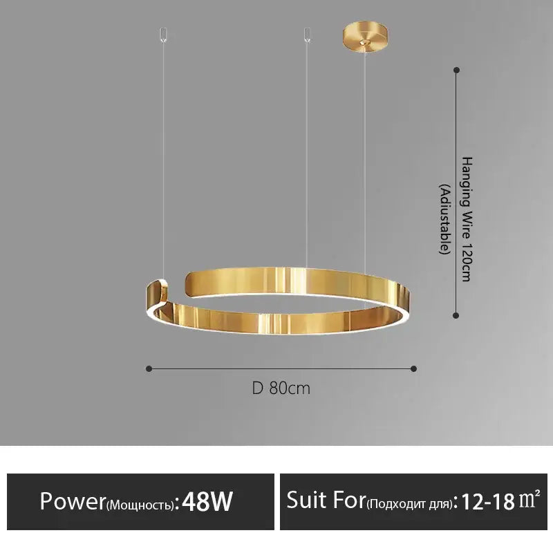 Rose Gold Ring Chandelier