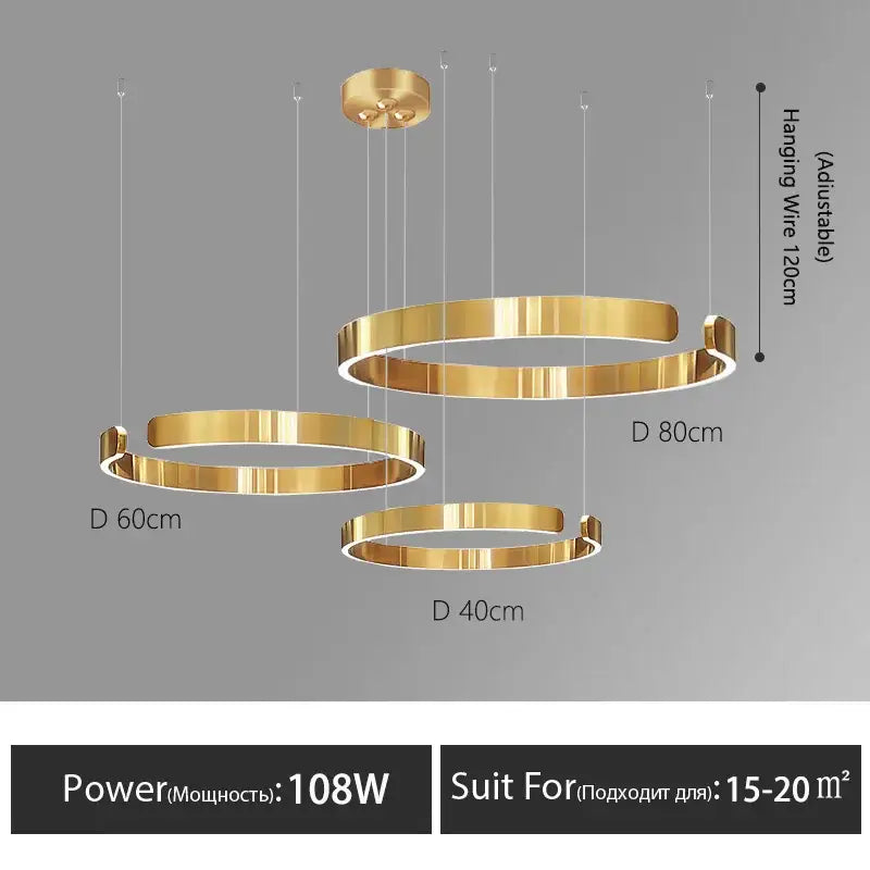Rose Gold Ring Chandelier