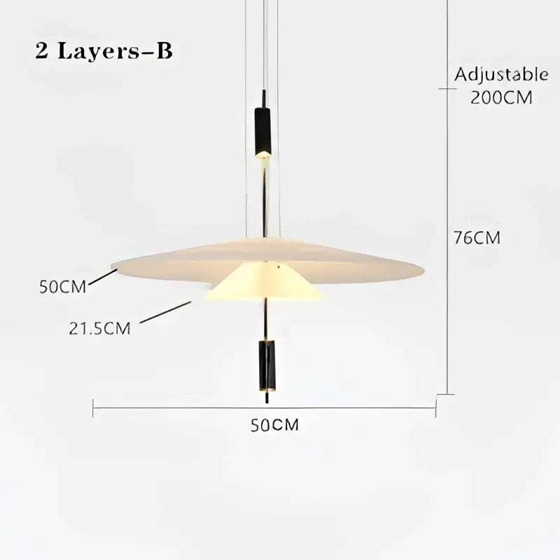 LED Saucer Chandelier