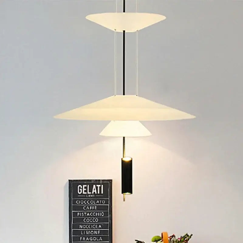 LED Saucer Chandelier