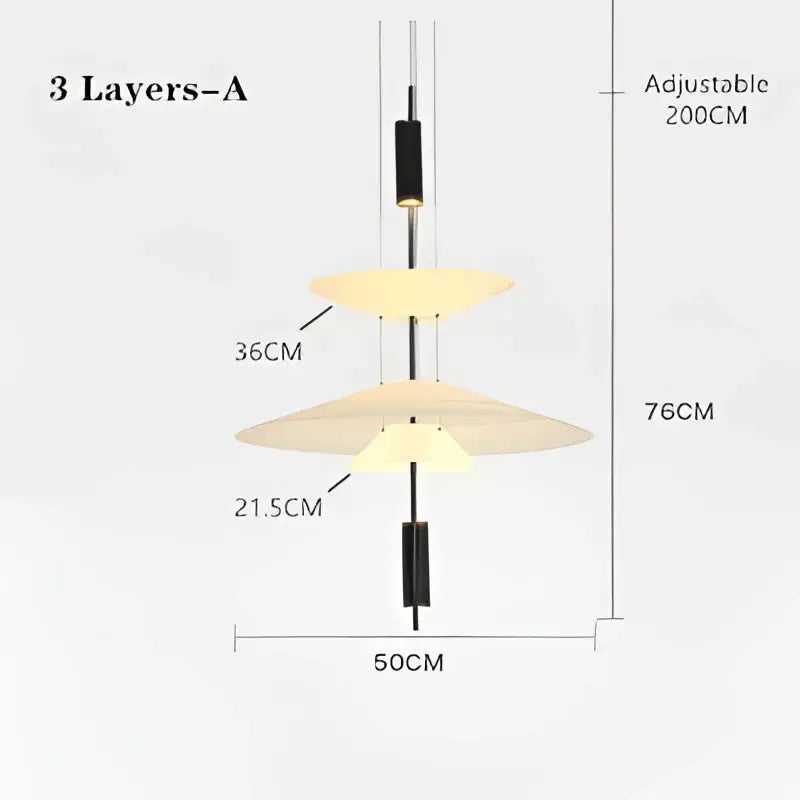 LED Saucer Chandelier