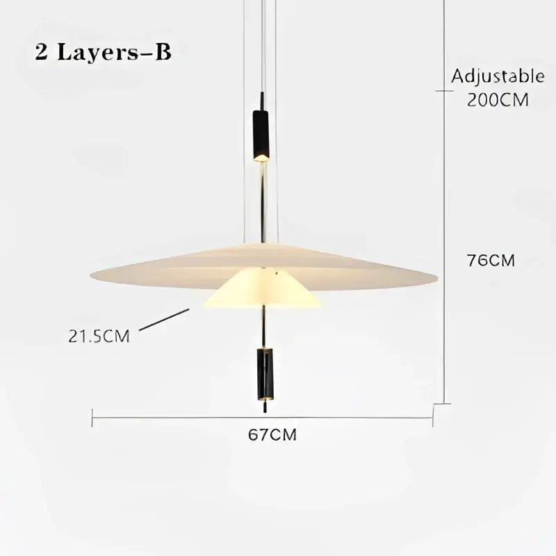 LED Saucer Chandelier