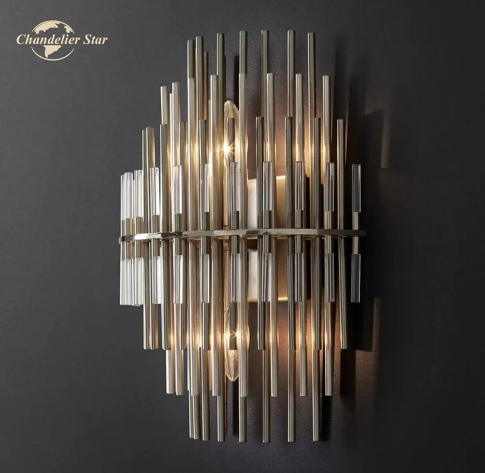 Chrome Radial LED Sconce
