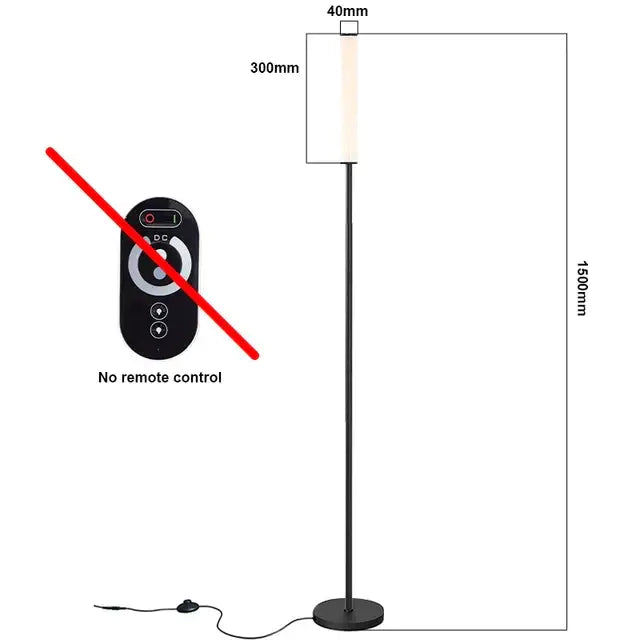 Black LED Shelf Floor Lamp