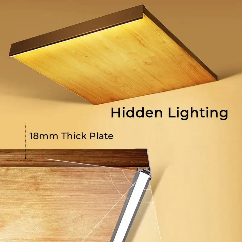 Black LED Shelf Light