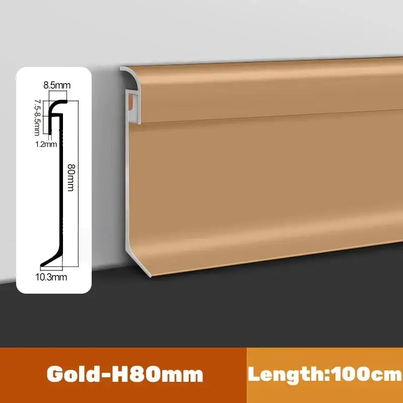 Black Aluminum Skirting Light