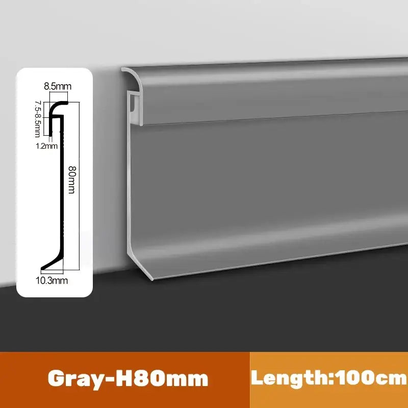 Black Aluminum Skirting Light