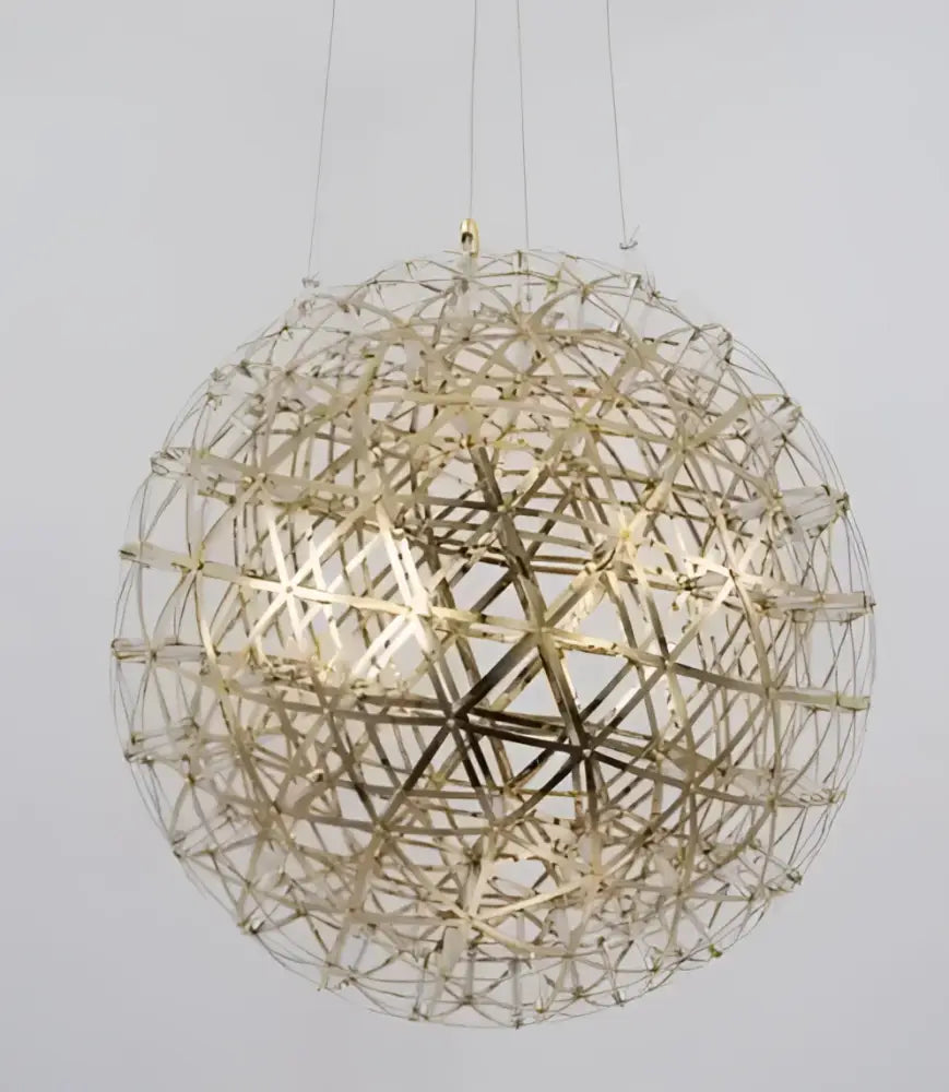 Gold Spark Ball Pendant Light 162-LED Design
