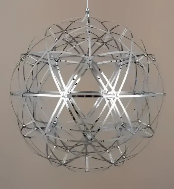 Gold Spark Ball Pendant Light 162-LED Design