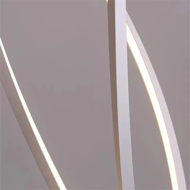 White Spiral Pendant Light Aluminum 120cm