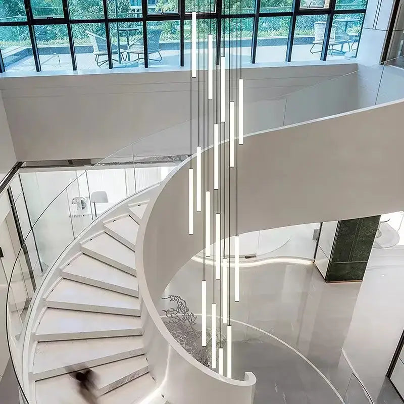 Gold Spiral Chandelier