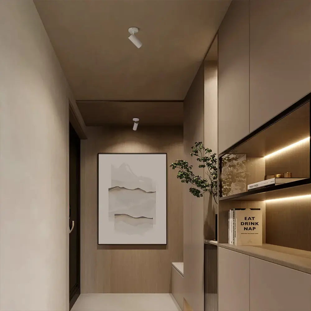 White Adjustable Spotlight