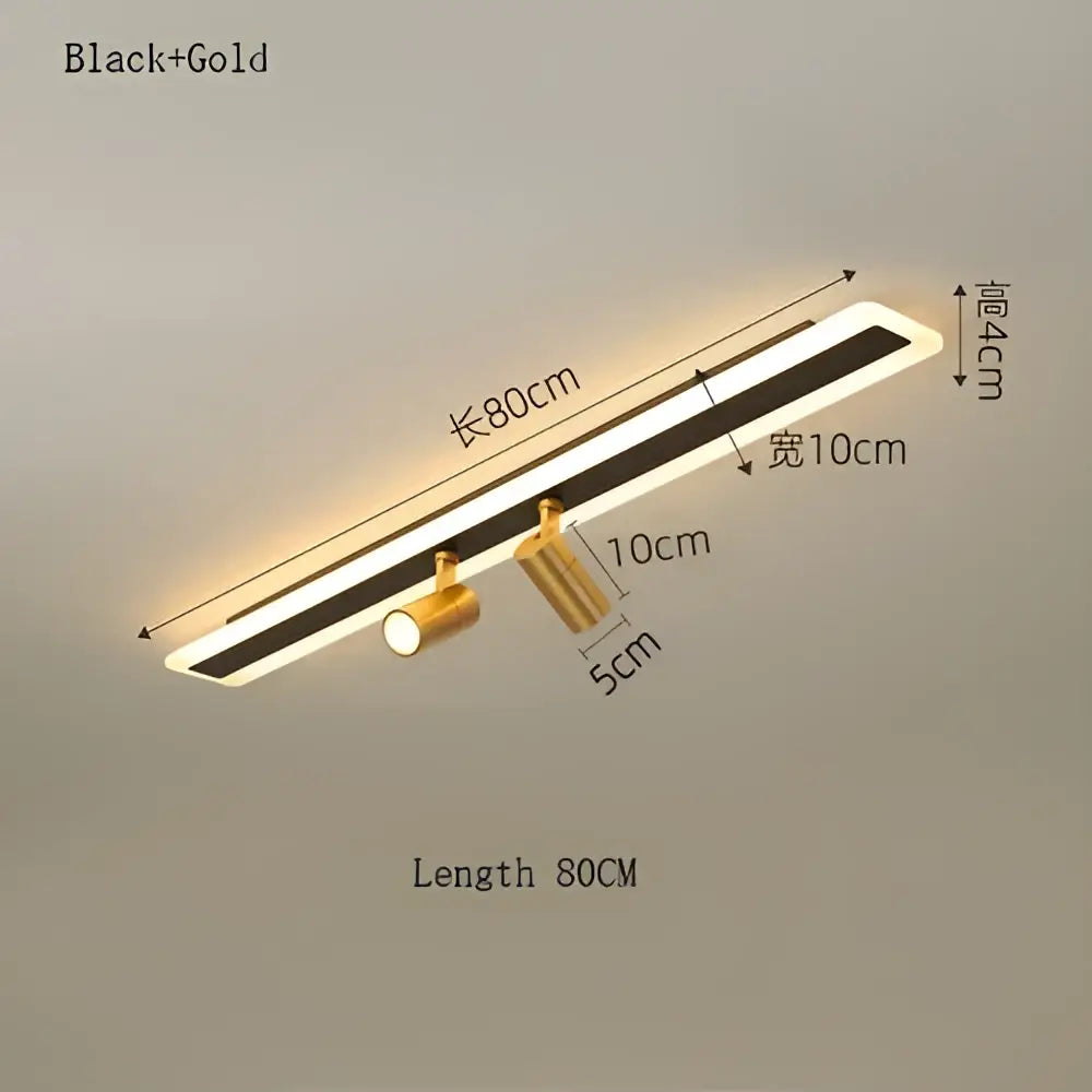 Black LED Spotlight Lamp For Hotel Halls