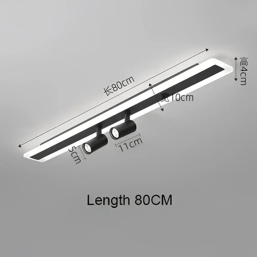 Black LED Spotlight Lamp For Hotel Halls