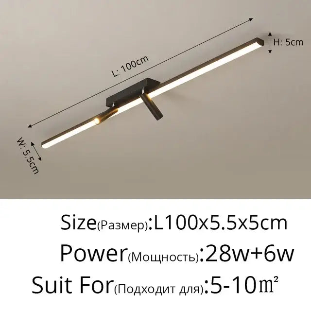 Black LED Spotlight Lamp For Hotel Halls