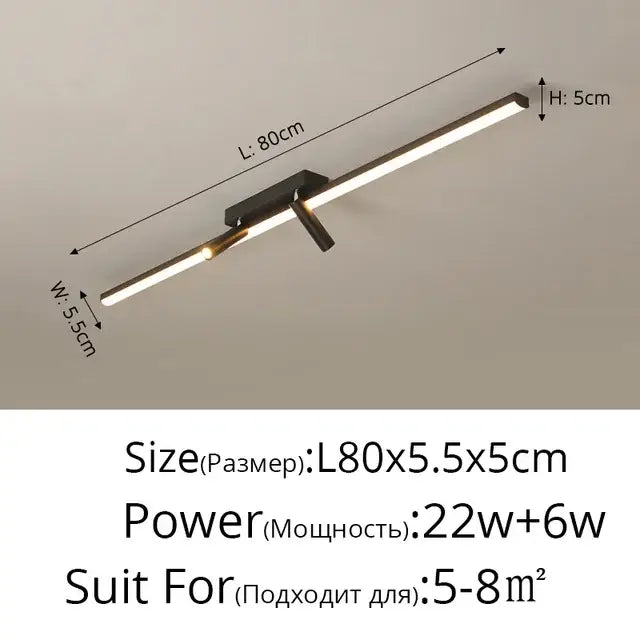Black LED Spotlight Lamp For Hotel Halls