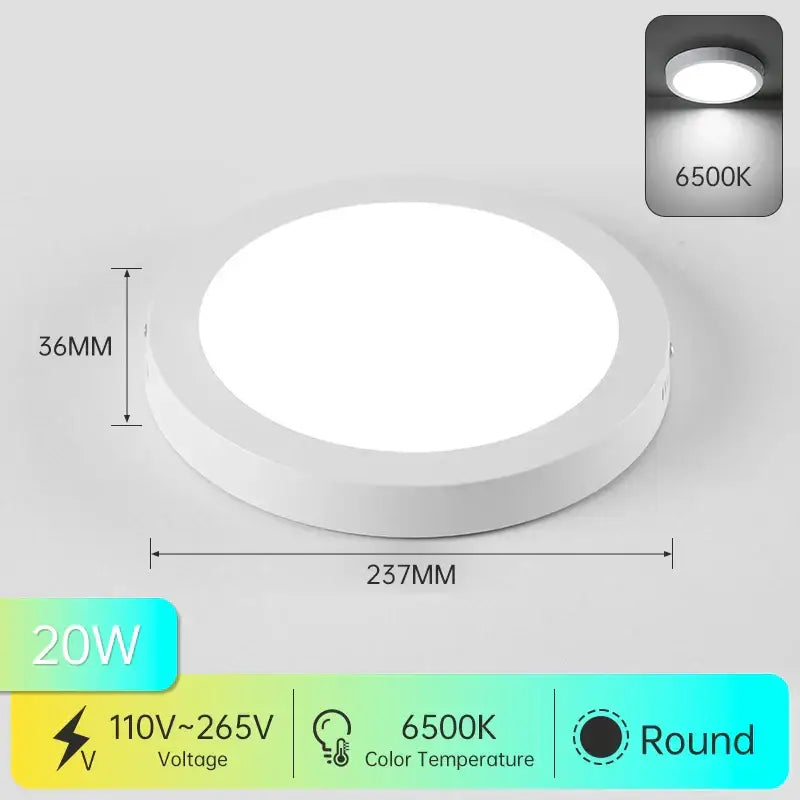 White Square LED Light